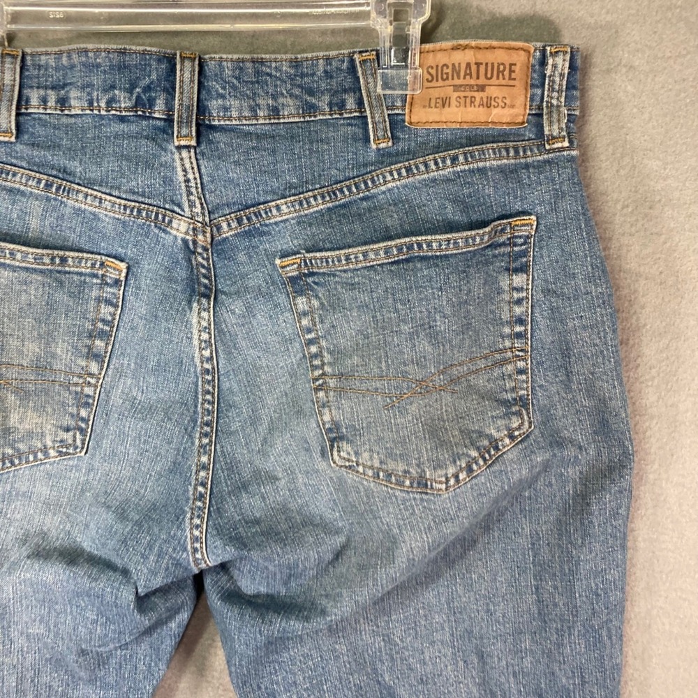 Levis Signature Workwear Jeans Mens 38x30 Distressed Paint Stained - Picture 8 of 12